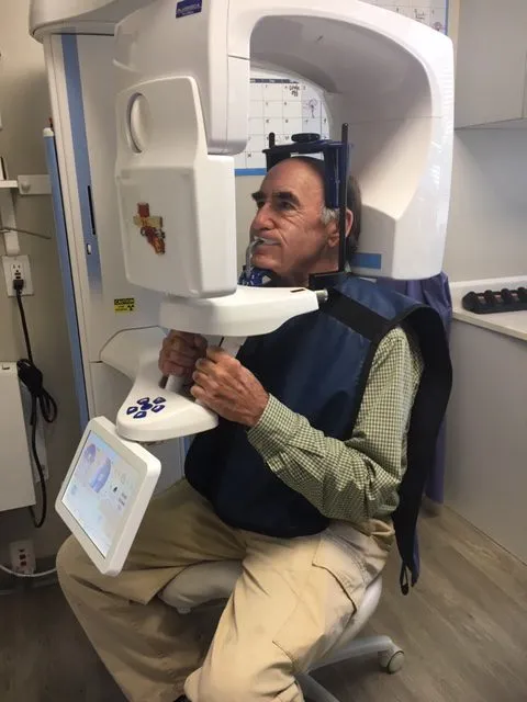 Patient getting dental treatment